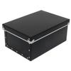 Adachi Paperware PBF-811 Storage Case, Hard Pulp Box, Lid Type, (W x D x H): 10.0 x 14.2 x 6.3 inches (25.5 x 36 x 16 cm), Black view 1