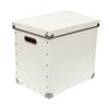 Adachi Paperware PBF-823 Storage Case, Hard Pulp Box, Lid Type, Large, (W x D x H): 10.0 x 14.2 x 12.6 inches (25.5 x 36 x 32 cm), White view 1