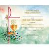 Religious Supply Center Watercolor Line First Communion Certificates view 1