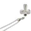 Silver Bevel Cross Pendant and Necklace for Ashes, Sterling Silver, Cremation Jewelry for Ashes view 2