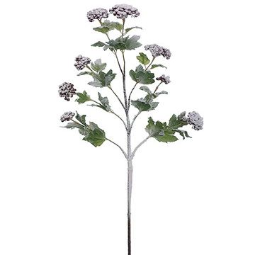 Arcadia Silk Plantation 45" Snowed Berry Spray Red Snow (Pack of 6)