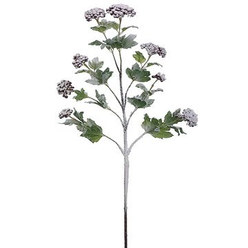 Arcadia Silk Plantation 45" Snowed Berry Spray Red Snow (Pack of 6)