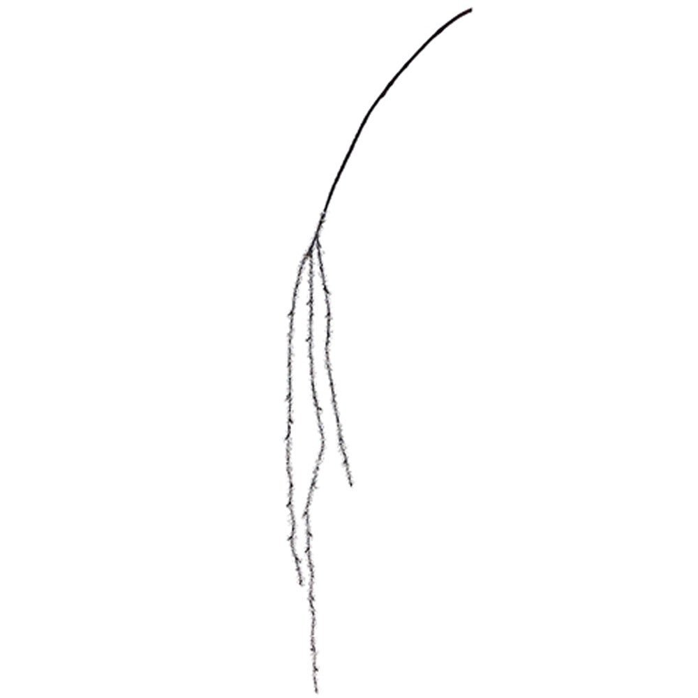 47" Beaded Ice Hanging Spray Brown Ice(Pack of 24)