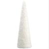 28" Glittered Cone Topiary White (pack of 2) view 1