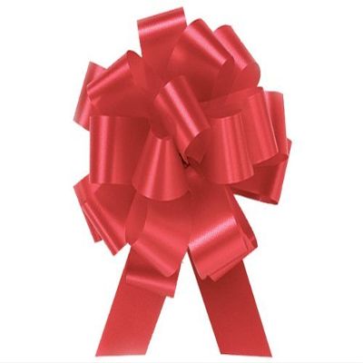 Pull String Bows 5 Inch 20 Loops Red Pkg/10