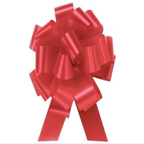 Pull String Bows 5 Inch 20 Loops Red Pkg/10