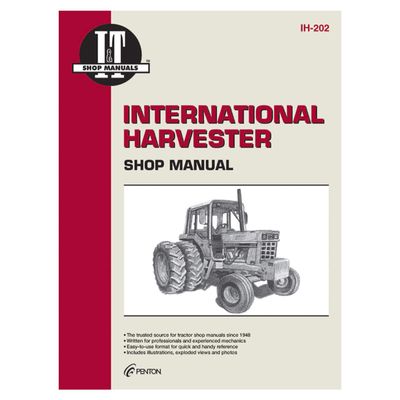 Complete Tractor 1715-2028 Service Manual Compatible with/Replacement for Case/International Tractor IH-202 1466,1468,1486,1566,1568,Black