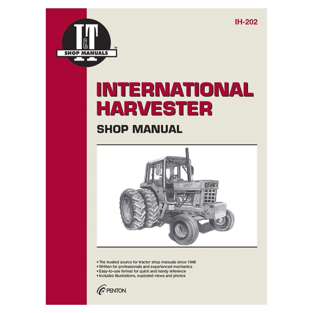 Complete Tractor 1715-2028 Service Manual Compatible with/Replacement for Case/International Tractor IH-202 1466,1468,1486,1566,1568,Black