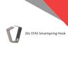 STAS Smartspring Hook for Art Display - 20 Pack - Most Cost Effective Adjustable Picture Hanging Hook - For Art Hanging Systems and Other Cable Based Picture Hanging Systems view 4