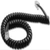 6 X Polycom SoundPoint 9 ft. Black Handset Cord For IP 301, 501, 601, 670, 321, 331, 335, 450, 550, 560, 650 Phones view 1