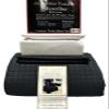5- Pcs Bed Spread Set- Twin - Black-Checkered Quilted Wrinkle-Free Microfiber Includes 2-Pcs Coverlets Set and 3-Pcs Sheet Set view 2