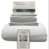 5- Pcs Bed Spread Set- Twin XL - White-Checkered Quilted Wrinkle-Free Microfiber Includes 2-Pcs Coverlets Set and 3-Pcs Sheet Set view 2