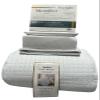 7- Pcs Bed Spread Set- California King- White-Checkered Quilted Wrinkle-Free Microfiber Includes 3-Pcs Coverlets Set and 4-Pcs Sheet Set view 2