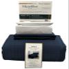 5- Pcs Bed Spread Set- Twin XL - Navy-Checkered Quilted Wrinkle-Free Microfiber Includes 2-Pcs Coverlets Set and 3-Pcs Sheet Set view 2