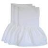 20 inch Drop Washed 100 Pure White Natural Linen Bedskirt California King size Easy Fit Detachable 3pc Fancy Bed Skirt Set Multiruffle Bedskirts Adjustable Gathered Dust Ruffled Heavy Belgian Linene view 4