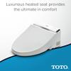 TOTO SW2024#01 A200 WASHLET Electronic Bidet Toilet Seat with SoftClose Lid, Elongated, Cotton White view 3
