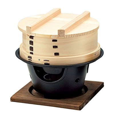 Yamako 20370 Cypress and Wappaceiro Set, B, Beautiful Stove Set for Water Infusion, Large
