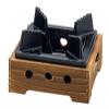 (Yamaco) Yamako 21157 Grilled Cedar and Furusato Stove view 1