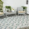 SAFAVIEH Washable Rug Outdoor Courtyard Collection - 9' x 12', Grey & Blue, Non-Shedding & Easy Cleaning, Ideal for Patio, Backyard, Mudroom (CY8463-37212) view 1