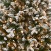 National Tree Company 7.5 ft Pre-Lit Snowy Everest Fir Medium Artificial Christmas Tree, 450 Clear Lights, 1,619 Tips, Includes Stand, Green view 2