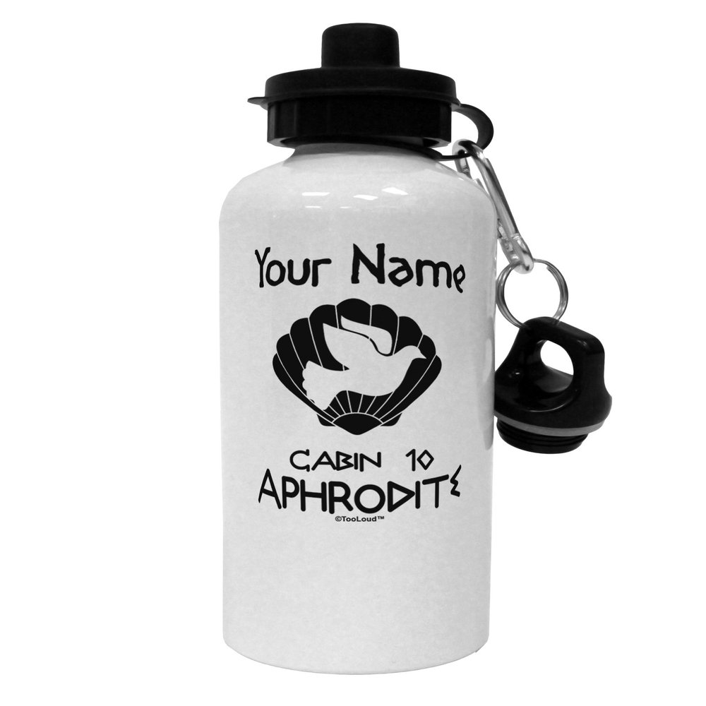 TOOLOUD Personalized Cabin 10 Aphrodite Aluminum 600ml Water Bottle - White