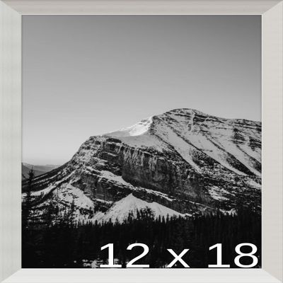 Frame It Easy 12 x 18 Gloss Silver Metal Frame (Bradford)