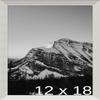 Frame It Easy 12 x 18 Gloss Silver Metal Frame (Bradford) view 1