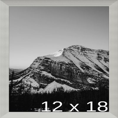 Frame It Easy 12 x 18 Satin Silver Metal Frame (Bradford)