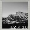Frame It Easy 12 x 18 Satin Silver Metal Frame (Bradford) view 1