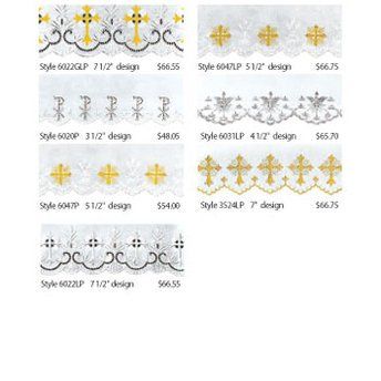 Religious Supply Embroidered Altar Linens for Altar Cloths