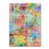 Trademark Fine Art Las Vegas City Street Map by Michael Tompsett, 18X24-Inch view 1