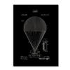 Trademark Fine Art Airship Patent 1913 by Claire Doherty, 18 by 24", Black view 1