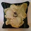Daylily I decorative throw pillow, 17" x 17", 100% woven cotton view 1