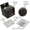 6 Function Adjustable Luxury Shower Head - High Pressure Boosting, Wall Mount, Bathroom Showerhead For Low Flow Showers, 2.5 GPM - Oil-Rubbed Bronze view 2