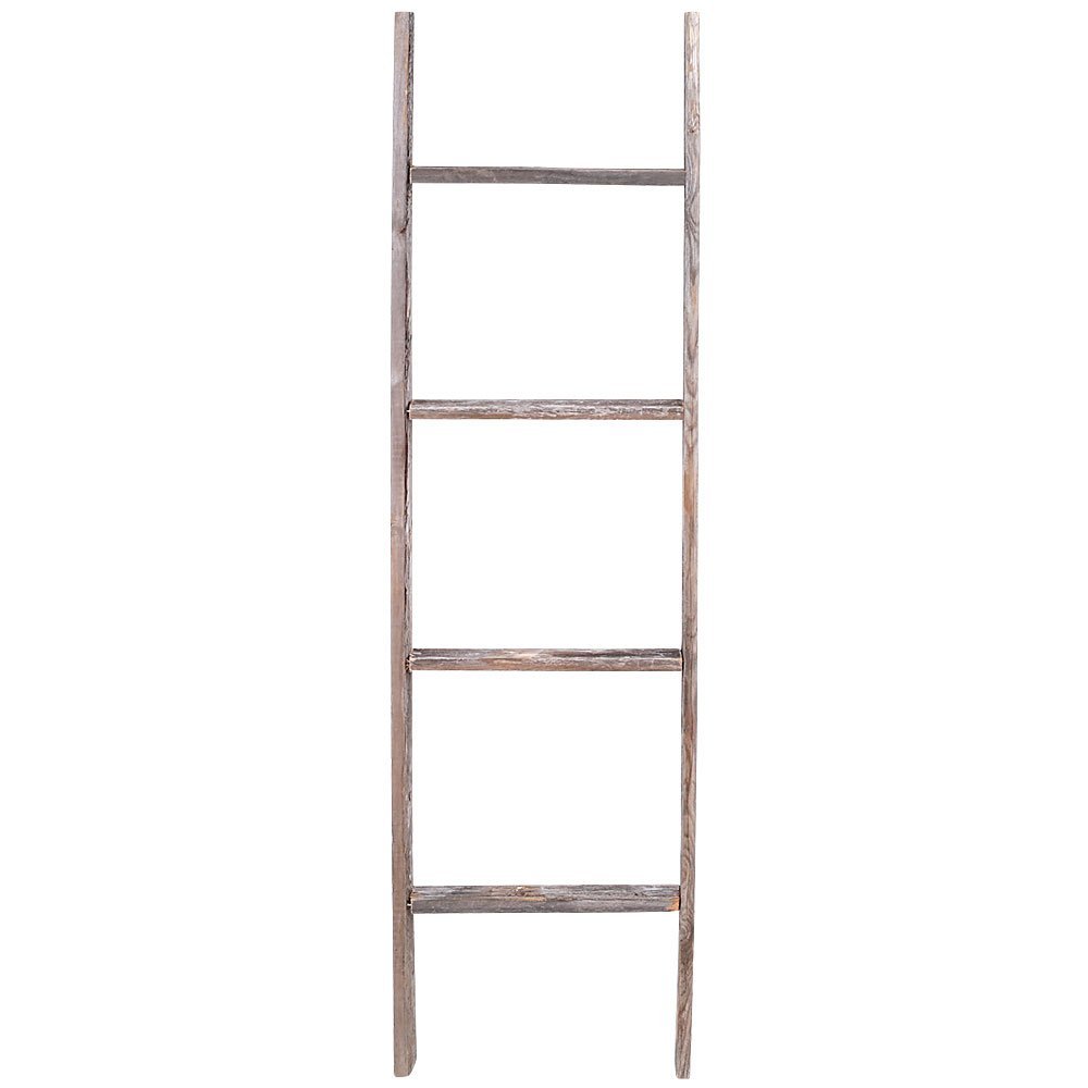 4' Reclaimed Barnwood Rustic Ladder