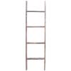 4' Reclaimed Barnwood Rustic Ladder view 1