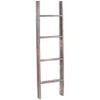 4' Reclaimed Barnwood Rustic Ladder view 2