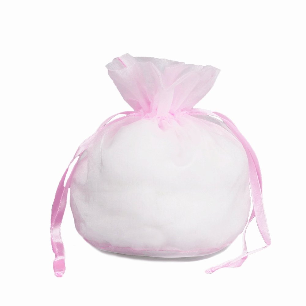 FavorOnline Medium Size Gusset Bags Pink 5.25"x6"x1.75" - Set of 10