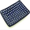 Polmedia Polish Pottery Sushi Tray - Blue Eyes Pattern Handmade in Boleslawiec Poland by Ceramika Artystyczna + Certificate of Authenticity view 1