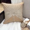 The HomeCentric Custom Pillow Case, Beige Throw Pillows Cover Couch, Beaded Tree Throw Pillows Cover, 14x14 inch (35x35 cm) Pillows Cover, Cotton Linen Throw Pillows Cover, Floral - Fragrant Dream view 2
