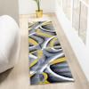2305 Geometric Abstract Yellow 2x7 Area Rugs for Entryway view 2