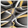 2305 Geometric Abstract Yellow 2x7 Area Rugs for Entryway view 3