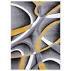 2305 Geometric Abstract Yellow 4x5 Area Rugs for Living Room view 2