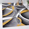 2305 Geometric Abstract Yellow 4x5 Area Rugs for Living Room view 3