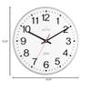 Acctim 22233 Clarkenwell Silent Non-Ticking Wall Clock, Black view 2