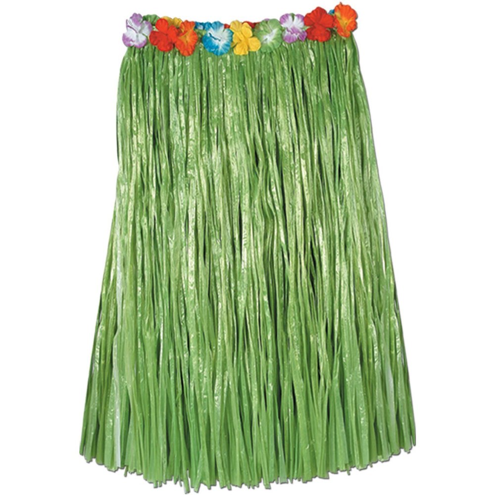 Adult Artificial Grass Hula Skirt, 36 by 32-Inch, Party Accessory (Pkg of 3)