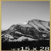 Frame It Easy 15 x 28 Gloss Gold Metal Frame (Ashford) view 1