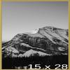Frame It Easy 15 x 28 Satin Gold Metal Frame (Ashford) view 1