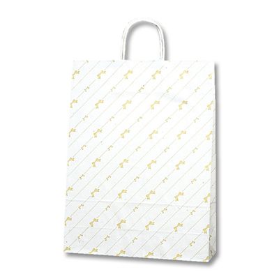 Shimojima Heiko 003224800 Paper Bags, 25CB, 2 Years Old, Chassis Ribbon, 12.6 x 4.5 x 16.1 inches (32 x 11.5 x 41 cm), 50 Sheets
