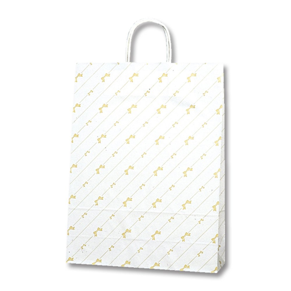 Shimojima Heiko 003224800 Paper Bags, 25CB, 2 Years Old, Chassis Ribbon, 12.6 x 4.5 x 16.1 inches (32 x 11.5 x 41 cm), 50 Sheets